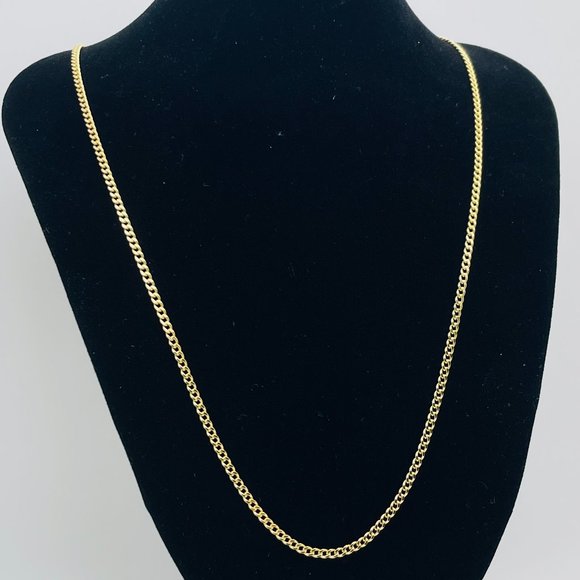 22 inch,14K Gold Curb Cuban Chain Necklace - Picture 12 of 17